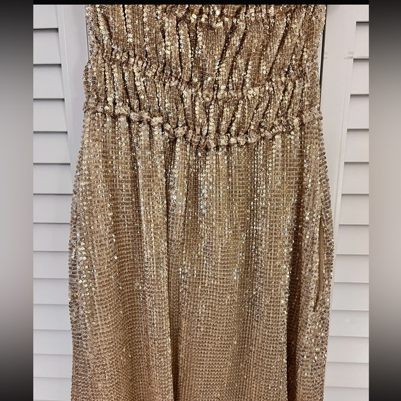 Altuzzara Sequin Lily Dress Gold brand new never worn - Picture 11 of 12
